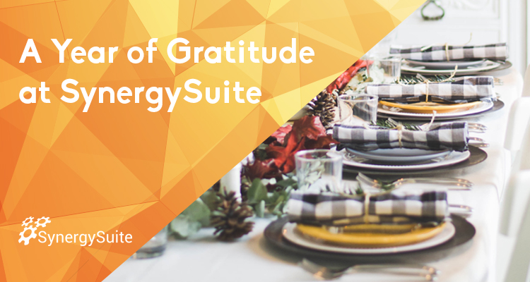 A Year of Gratitude at SynergySuite blog header image