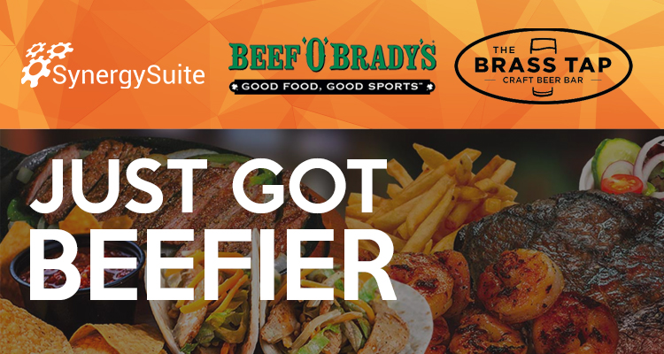 Beef ‘O’ Brady’s, Brass Tap Select SynergySuite for Restaurant Management Software blog header image