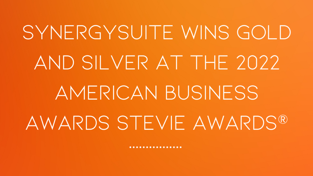 SynergySuite wins Stevie award for Company of the Year