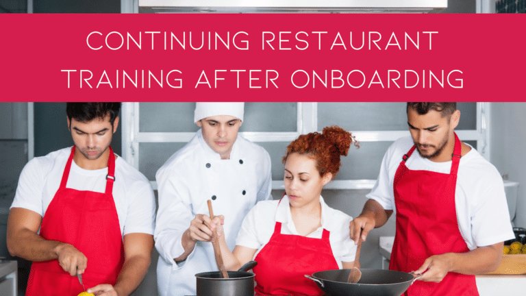 continuing restaurant training after onboarding