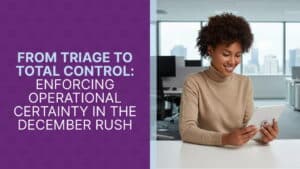 From Triage to Total Control Enforcing Operational Certainty in the December Rush